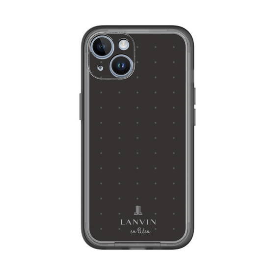 スリムプロテクションプレミアムケース［ LANVIN en Bleu Tiny dots Black - ランバン ドット ブラック ］