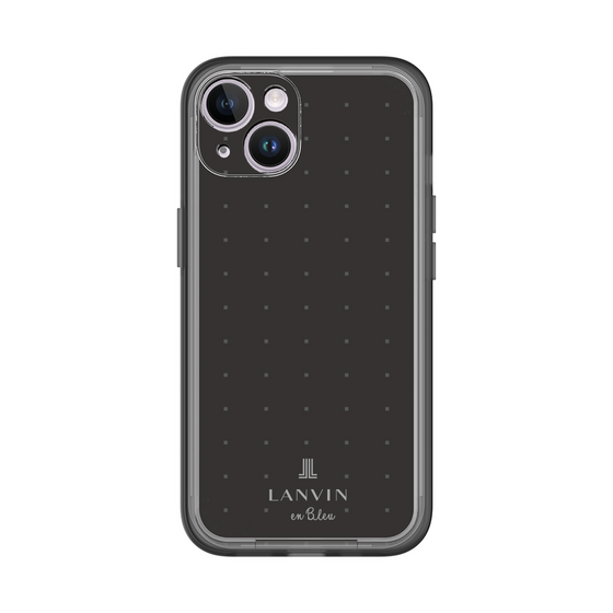 スリムプロテクションプレミアムケース［ LANVIN en Bleu Tiny dots Black - ランバン ドット ブラック ］
