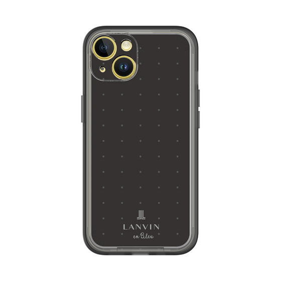スリムプロテクションプレミアムケース［ LANVIN en Bleu Tiny dots Black - ランバン ドット ブラック ］