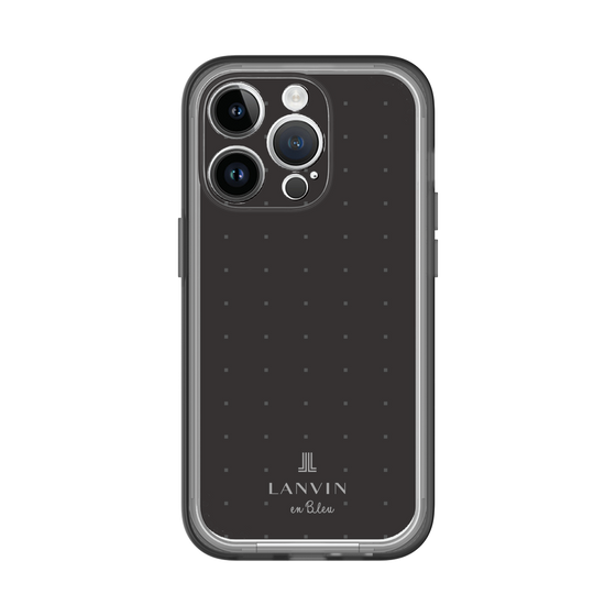 スリムプロテクションプレミアムケース［ LANVIN en Bleu Tiny dots Black - ランバン ドット ブラック ］