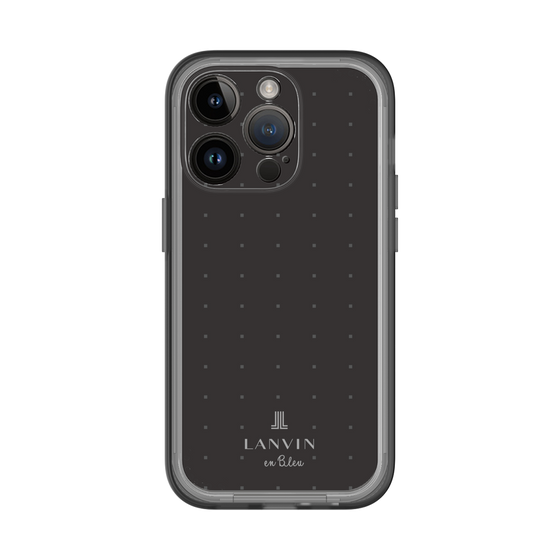 スリムプロテクションプレミアムケース［ LANVIN en Bleu Tiny dots Black - ランバン ドット ブラック ］