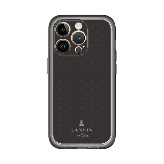 スリムプロテクションプレミアムケース［ LANVIN en Bleu Tiny dots Black - ランバン ドット ブラック ］