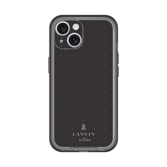 スリムプロテクションプレミアムケース［ LANVIN en Bleu Tiny dots Black - ランバン ドット ブラック ］