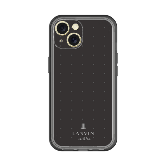 スリムプロテクションプレミアムケース［ LANVIN en Bleu Tiny dots Black - ランバン ドット ブラック ］
