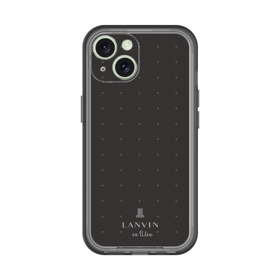 スリムプロテクションプレミアムケース［ LANVIN en Bleu Tiny dots Black - ランバン ドット ブラック ］