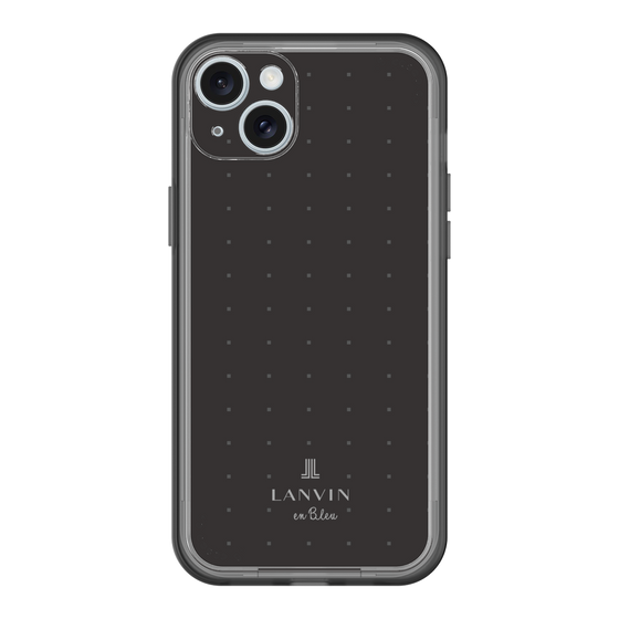 スリムプロテクションプレミアムケース［ LANVIN en Bleu Tiny dots Black - ランバン ドット ブラック ］