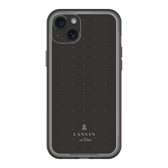 スリムプロテクションプレミアムケース［ LANVIN en Bleu Tiny dots Black - ランバン ドット ブラック ］