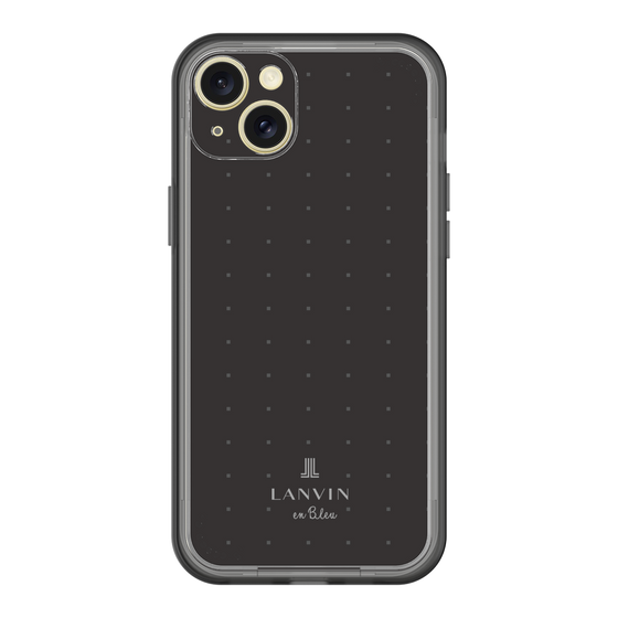 スリムプロテクションプレミアムケース［ LANVIN en Bleu Tiny dots Black - ランバン ドット ブラック ］