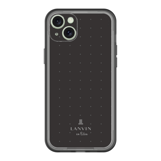 スリムプロテクションプレミアムケース［ LANVIN en Bleu Tiny dots Black - ランバン ドット ブラック ］