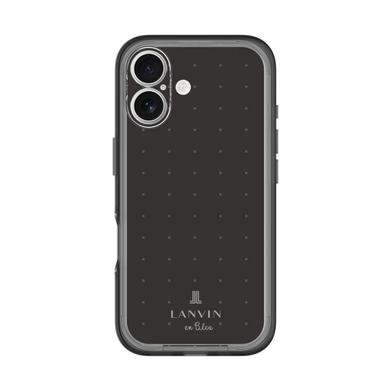 スリムプロテクションプレミアムケース［ LANVIN en Bleu Tiny dots Black - ランバン ドット ブラック ］