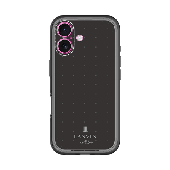 スリムプロテクションプレミアムケース［ LANVIN en Bleu Tiny dots Black - ランバン ドット ブラック ］