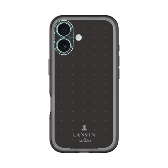 スリムプロテクションプレミアムケース［ LANVIN en Bleu Tiny dots Black - ランバン ドット ブラック ］