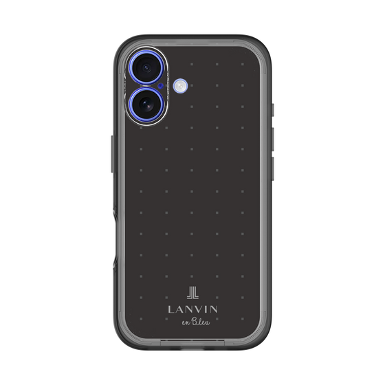 スリムプロテクションプレミアムケース［ LANVIN en Bleu Tiny dots Black - ランバン ドット ブラック ］