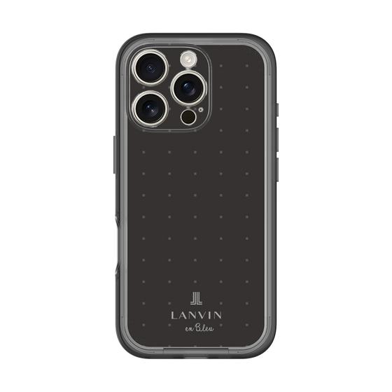 スリムプロテクションプレミアムケース［ LANVIN en Bleu Tiny dots Black - ランバン ドット ブラック ］