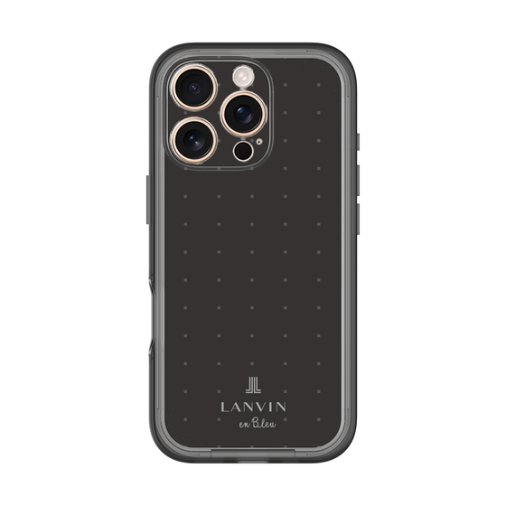 スリムプロテクションプレミアムケース［ LANVIN en Bleu Tiny dots Black - ランバン ドット ブラック ］