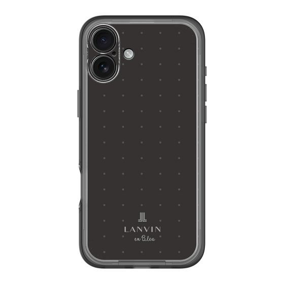 スリムプロテクションプレミアムケース［ LANVIN en Bleu Tiny dots Black - ランバン ドット ブラック ］