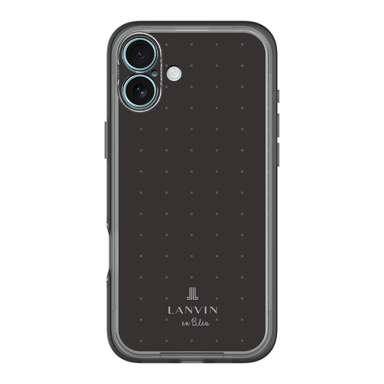 スリムプロテクションプレミアムケース［ LANVIN en Bleu Tiny dots Black - ランバン ドット ブラック ］