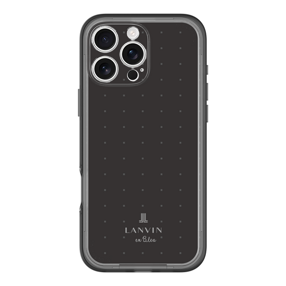 スリムプロテクションプレミアムケース［ LANVIN en Bleu Tiny dots Black - ランバン ドット ブラック ］