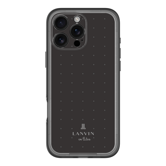 スリムプロテクションプレミアムケース［ LANVIN en Bleu Tiny dots Black - ランバン ドット ブラック ］