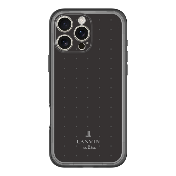 スリムプロテクションプレミアムケース［ LANVIN en Bleu Tiny dots Black - ランバン ドット ブラック ］