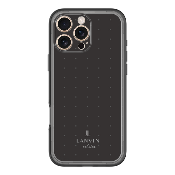スリムプロテクションプレミアムケース［ LANVIN en Bleu Tiny dots Black - ランバン ドット ブラック ］