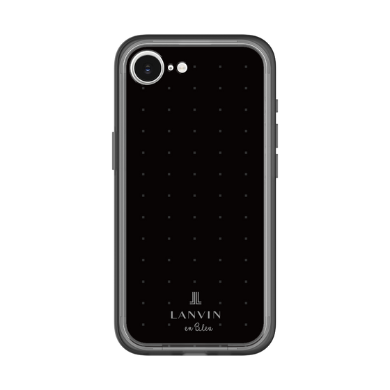 スリムプロテクションプレミアムケース［ LANVIN en Bleu Tiny dots Black - ランバン ドット ブラック ］