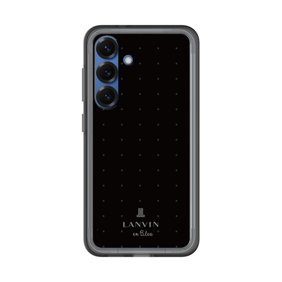 スリムプロテクションプレミアムケース［ LANVIN en Bleu Tiny dots Black - ランバン ドット ブラック ］
