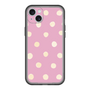 スリムプロテクションプレミアムケース［ 水彩ドット・レトロカラー - Pink ］