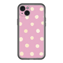 スリムプロテクションプレミアムケース［ 水彩ドット・レトロカラー - Pink ］