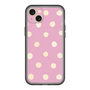 スリムプロテクションプレミアムケース［ 水彩ドット・レトロカラー - Pink ］