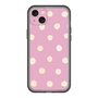スリムプロテクションプレミアムケース［ 水彩ドット・レトロカラー - Pink ］