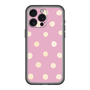 スリムプロテクションプレミアムケース［ 水彩ドット・レトロカラー - Pink ］