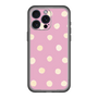 スリムプロテクションプレミアムケース［ 水彩ドット・レトロカラー - Pink ］