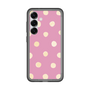 スリムプロテクションプレミアムケース［ 水彩ドット・レトロカラー - Pink ］