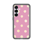 スリムプロテクションプレミアムケース［ 水彩ドット・レトロカラー - Pink ］