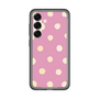 スリムプロテクションプレミアムケース［ 水彩ドット・レトロカラー - Pink ］