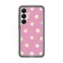 スリムプロテクションプレミアムケース［ 水彩ドット・レトロカラー - Pink ］