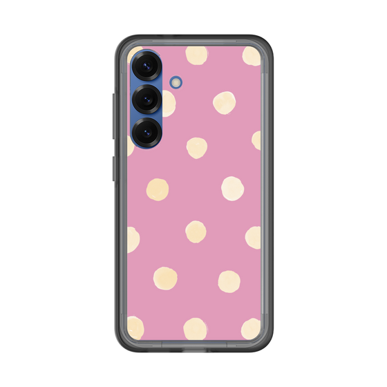 スリムプロテクションプレミアムケース［ 水彩ドット・レトロカラー - Pink ］