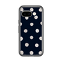 スリムプロテクションプレミアムケース［ 水彩ドット・レトロカラー - Navy ］