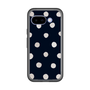 スリムプロテクションプレミアムケース［ 水彩ドット・レトロカラー - Navy ］