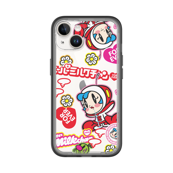 スリムプロテクションプレミアムケース［ スーパーミルクチャンFOREVER♥ - ロゴ＆キャラ ］