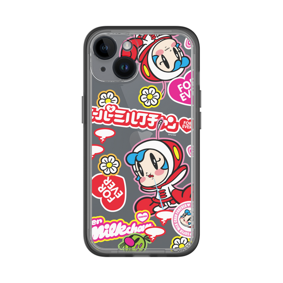 スリムプロテクションプレミアムケース［ スーパーミルクチャンFOREVER♥ - ロゴ＆キャラ ］