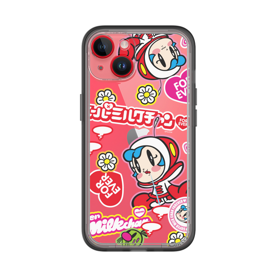スリムプロテクションプレミアムケース［ スーパーミルクチャンFOREVER♥ - ロゴ＆キャラ ］