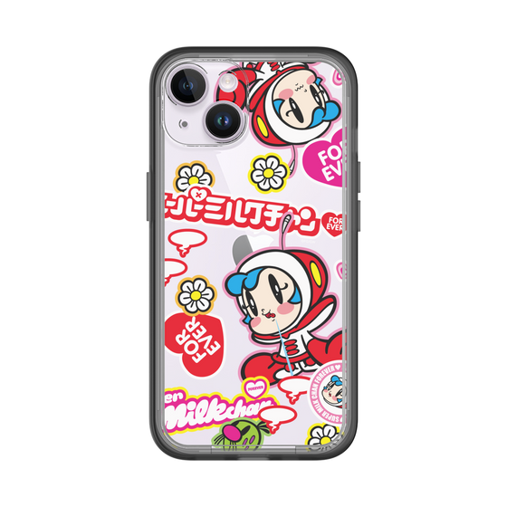 スリムプロテクションプレミアムケース［ スーパーミルクチャンFOREVER♥ - ロゴ＆キャラ ］