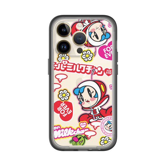 スリムプロテクションプレミアムケース［ スーパーミルクチャンFOREVER♥ - ロゴ＆キャラ ］