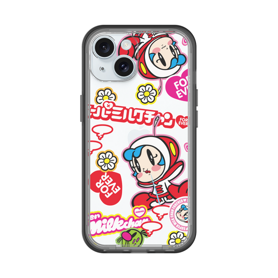 スリムプロテクションプレミアムケース［ スーパーミルクチャンFOREVER♥ - ロゴ＆キャラ ］