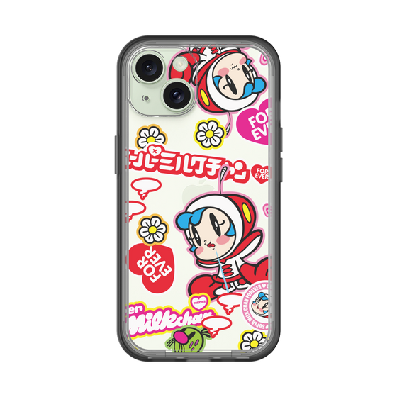 スリムプロテクションプレミアムケース［ スーパーミルクチャンFOREVER♥ - ロゴ＆キャラ ］