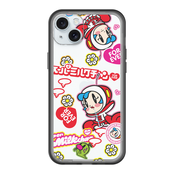 スリムプロテクションプレミアムケース［ スーパーミルクチャンFOREVER♥ - ロゴ＆キャラ ］