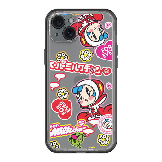 スリムプロテクションプレミアムケース［ スーパーミルクチャンFOREVER♥ - ロゴ＆キャラ ］