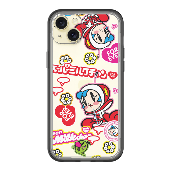 スリムプロテクションプレミアムケース［ スーパーミルクチャンFOREVER♥ - ロゴ＆キャラ ］